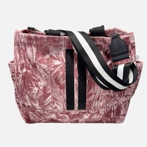 Quilted Koala | Luxe North-South Bag: Petal Pink Crushed Velvet NWOT